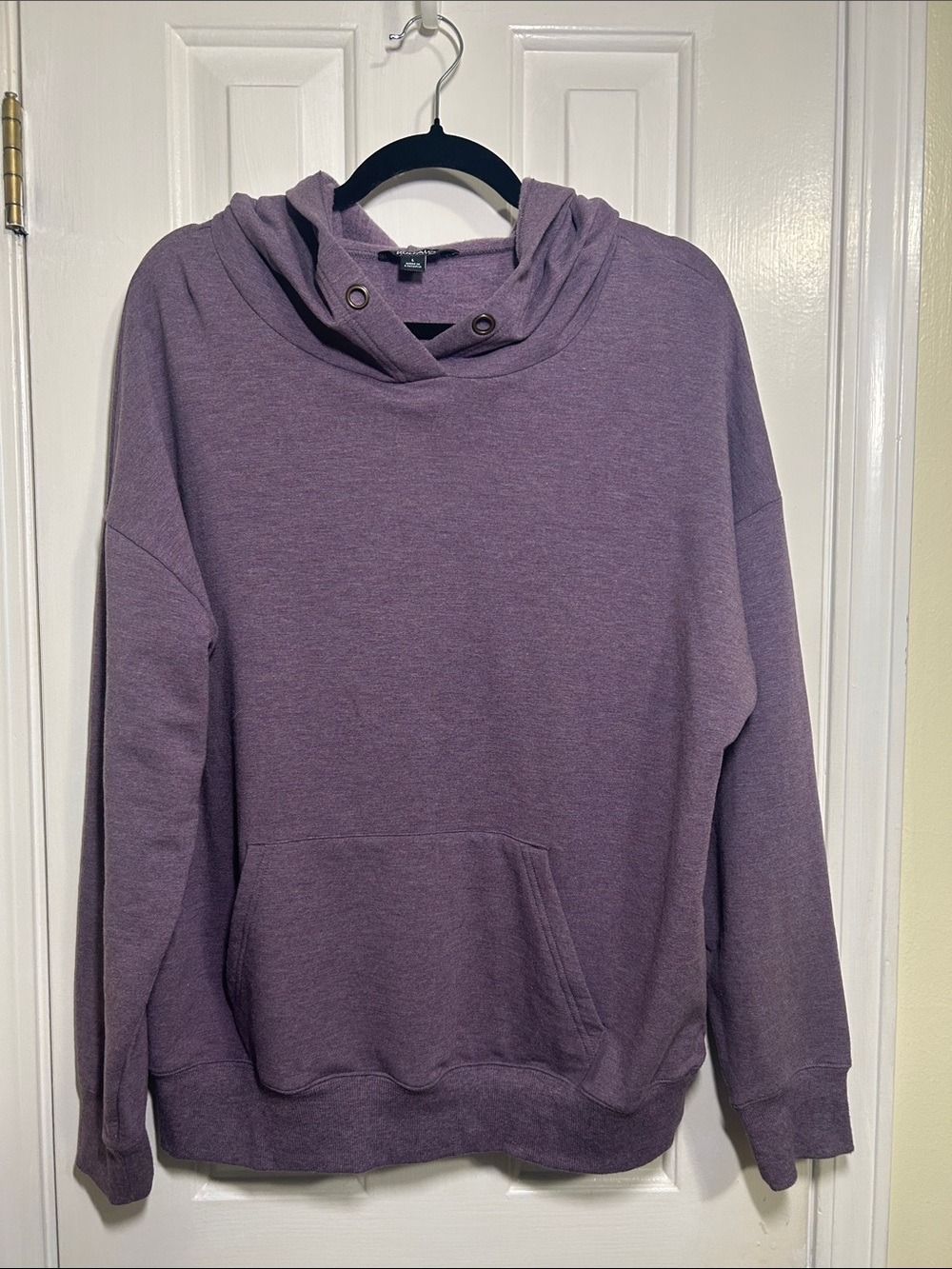 Buffalo Women's Super Soft Cozy Knit Lounge Hoodie - Purple Heather, Size L
